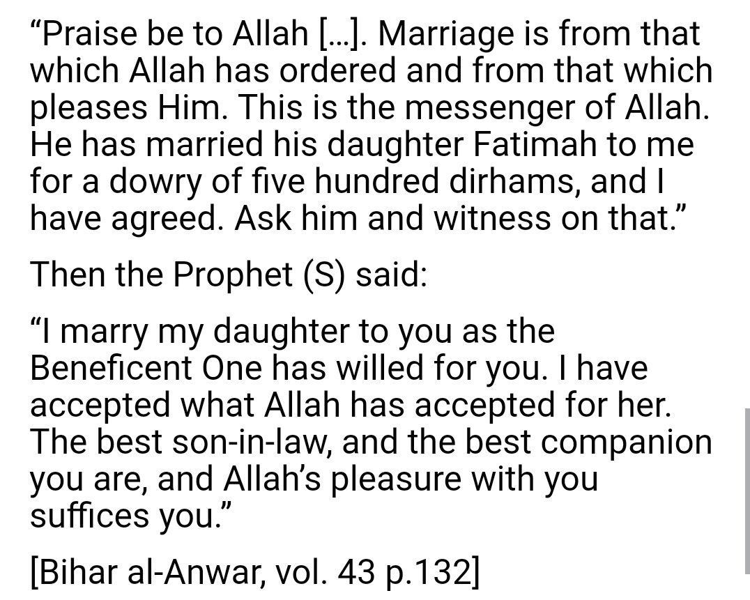 The Prophet (ص) then asked the Imam to speak and the Imam (ع) said: