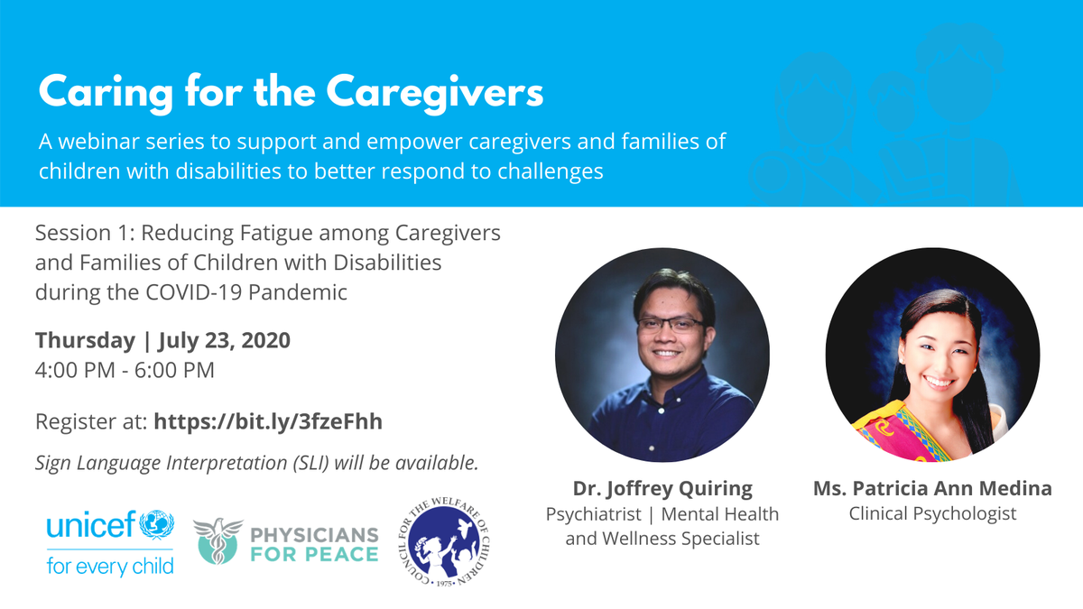 NORFILfdn's tweet photo. Register at https://t.co/RzLXppxLbK to learn how to reduce caregiver fatigue among caregivers and families of children with disabilities. This is a FREE webinar and we encourage parents, caregivers, guardians, and families of children with disabilities to attend. See you! https://t.co/Maokzkhf4E