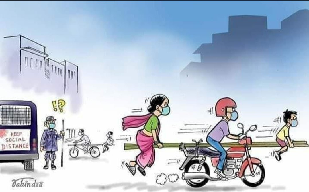 ccs_iso's tweet image. What is wrong with this picture❓ ➡️ Level of social distancing 😆😉🛵😷
Safety first‼️