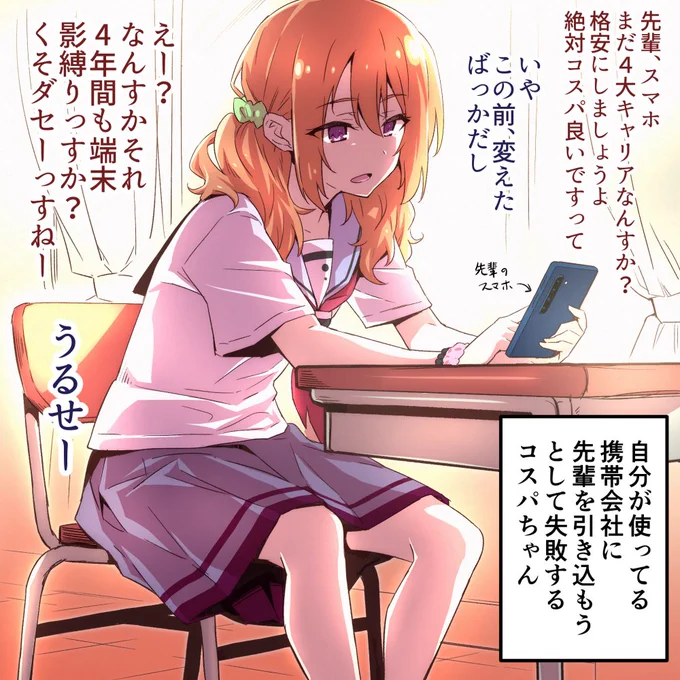 うまく行かないコスパちゃん 