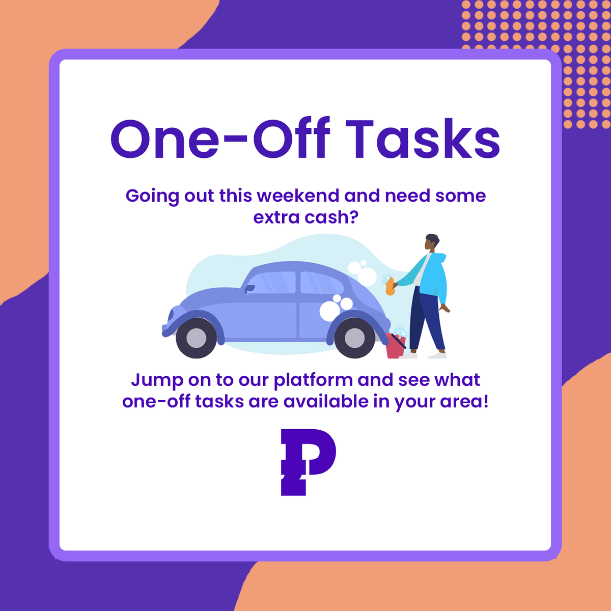 PhavourLtd's tweet photo. How about our one off tasks feature! Find out more at https://t.co/DLfypGyhbB.
#oneofftask #parttime #freelance #phavour #doaphavour #postaphavour #dogwalking #fencepainting #carwashing https://t.co/LKzHPbO3OM