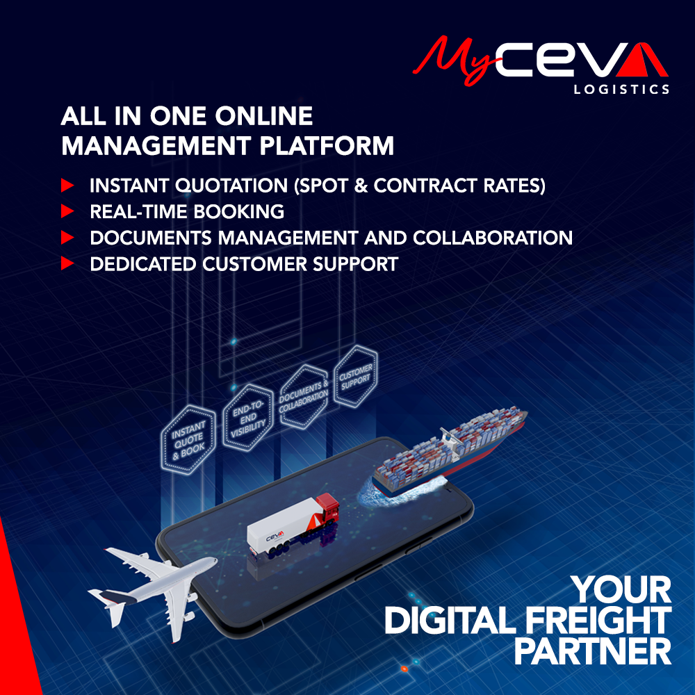 cevalogistics's tweet photo. Manage your entire shipping journey with #myCEVA, an all-in-one online platform for:
✔️ instant quotation
✔️ real-time booking
✔️ documents management and collaboration
✔️ dedicated customer support

Start now> https://t.co/y3Rd44qaMg

#digitalfreight https://t.co/2JnT64Ivq6