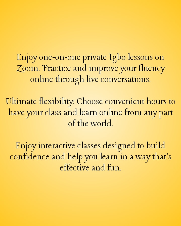 AdaAdvocates_'s tweet photo. Ndeewo nụ 😃😃

Kedụ ka anyị mere? 

Biko chetakwa na m bụ Onye nkụzi asụsụ Igbo 🙏🙏

Pls remember I'm an Igbo Language teacher, kindly send me a message if interested.

Ka asụsụ Igbo bụrụkwa ihe e ji eme ọnụ 👌😃

#asusuigbo #igbolanguagetutor #mutaigbo https://t.co/s2RZsyDnTp