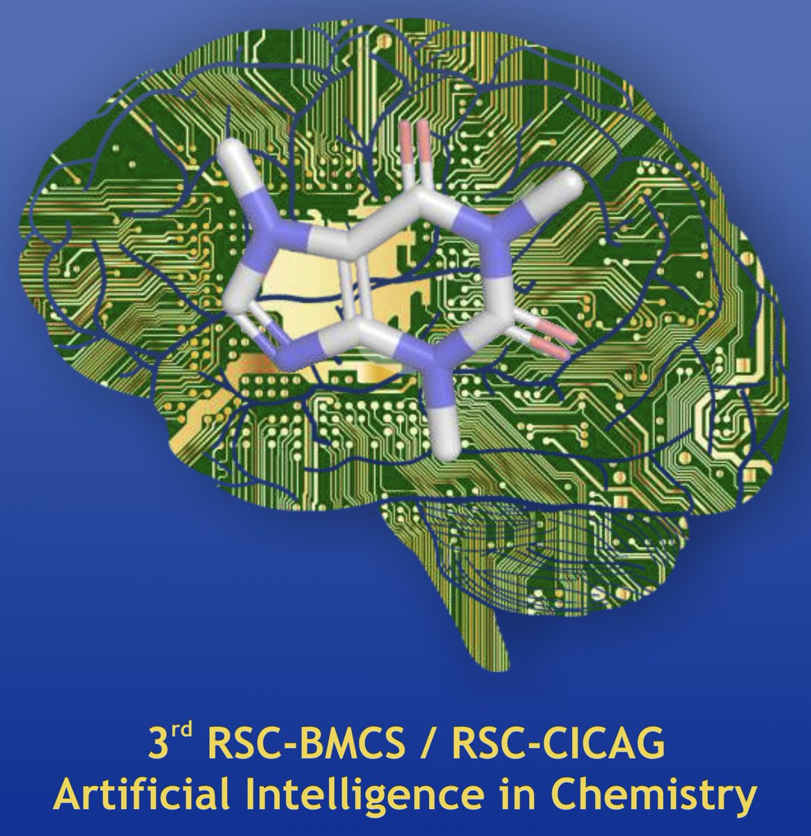 Registration is now open for our 3rd Artificial Intelligence in Chemistry meeting. It is now being held virtually and is free to register here: maggichurchouseevents.co.uk/bmcs/AI-2020.h… #AIChem20 #CompChem #MedChem #QSAR #ArtificialIntelligence #MachineLearning #AI #ML <a href="/RSC_CICAG/">RSC_CICAG</a> <a href="/RSC_BMCS/">RSC BMCS</a>