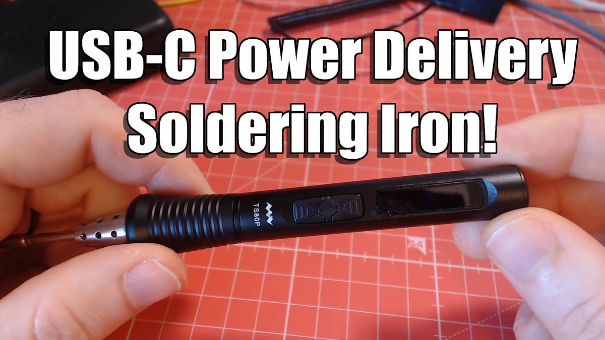 witnessmenow's tweet photo. The TS80P is a soldering iron that supports USB-C power delivery from the makers of the TS100/TS80.

Check out my review of it here:

https://t.co/Q0QhD0F1Oe

Topics Covered:
- Available options
- Compatibility with PD supplies
- Speed test versus Ts100
- and more!
#ts80p #ts80 https://t.co/X981vGcBgK