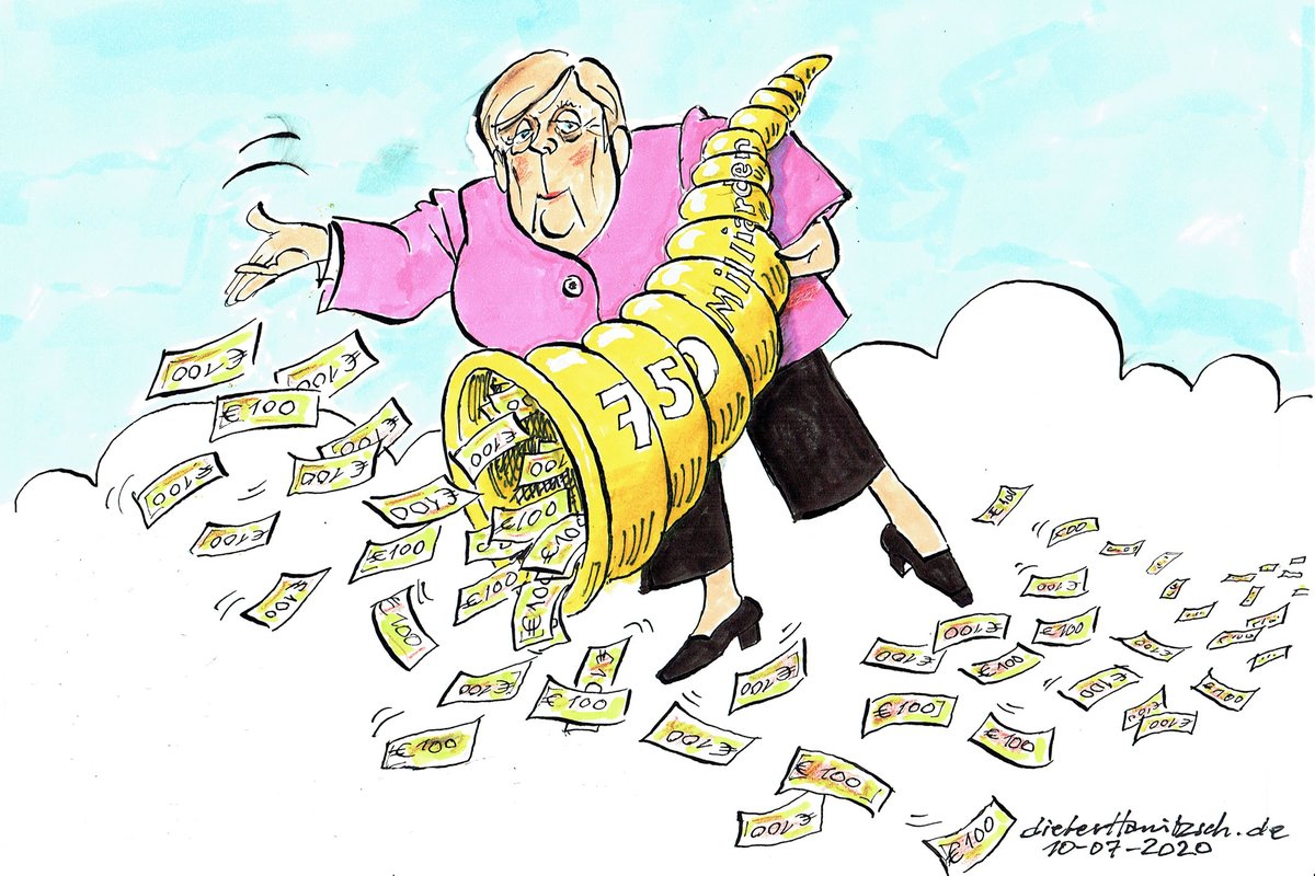 Warum erfährt man eigentlich nicht, dass die Zustimmung der sog. #"sparsamen" EU-Staaten durch massive Senkungen ihrer #EU-Mitgliedsbeiträge erkauft worden ist? Früher nannte man sowas "Stimmenkauf".  Dafür zahlt #Deutschland künftig jährlich 10 Milliarden mehr.