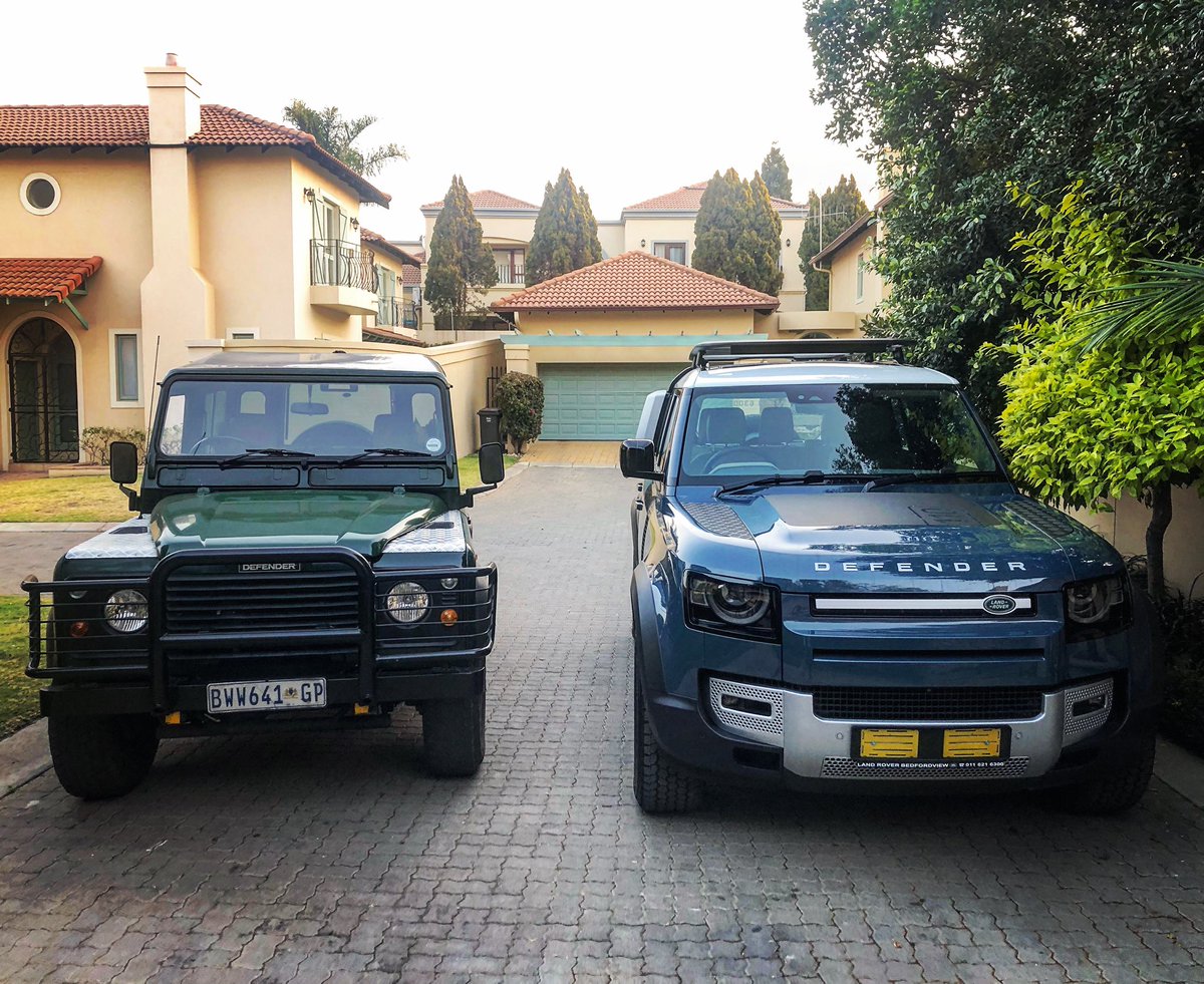 # Firsttimes First drive in the new @LandRoverZA Defender and the first car I learnt to drive! Future classic?