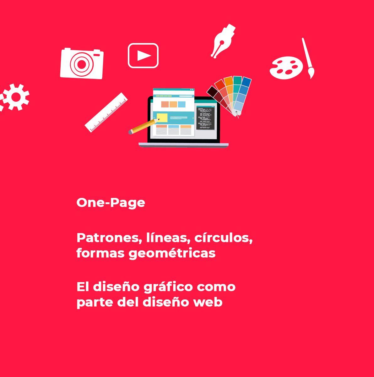 Tendencias 𝐝𝐢𝐬𝐞ñ𝐨 𝐰𝐞𝐛:⁣
💥One- Page: web de una sola página, no solo en vertical, también en horizontal
💥Patrones, líneas, círculos, formas geométricas
💥El diseño gráfico como parte del diseño web. Las ilustraciones seguirán ganando popularidad
 #diseñoweb  #webdesign
