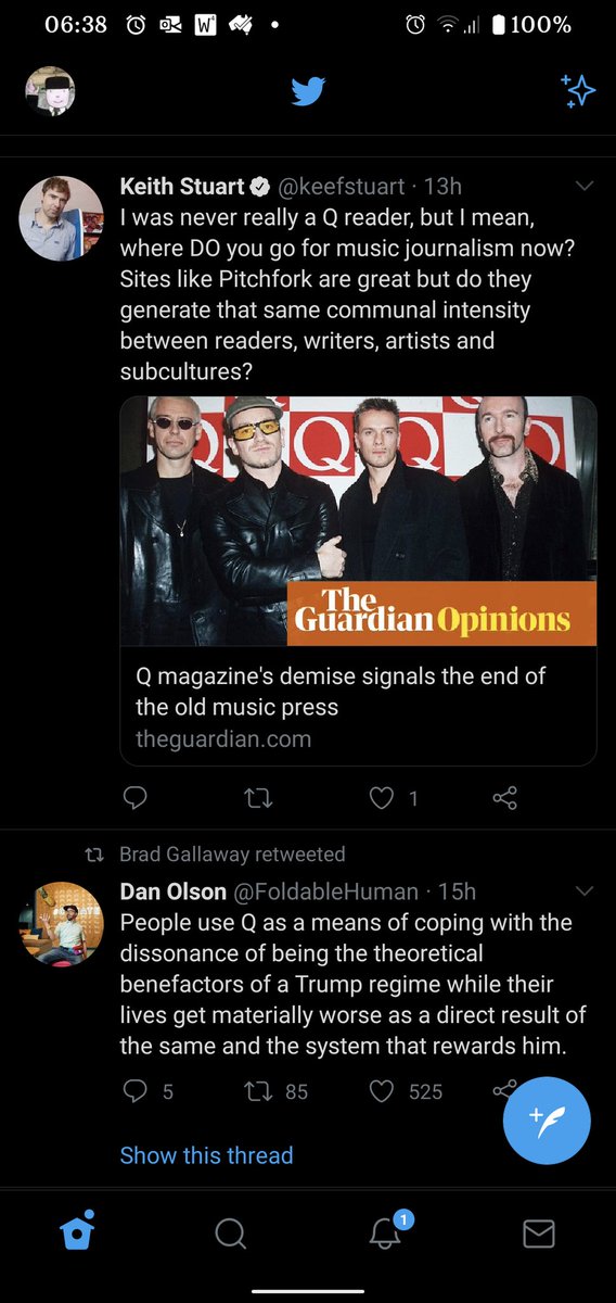 martin_leech's tweet photo. @keefstuart These two tweets appeared together in my feed yesterday.  Two very different Qs 😄 https://t.co/guFr7K0wJO