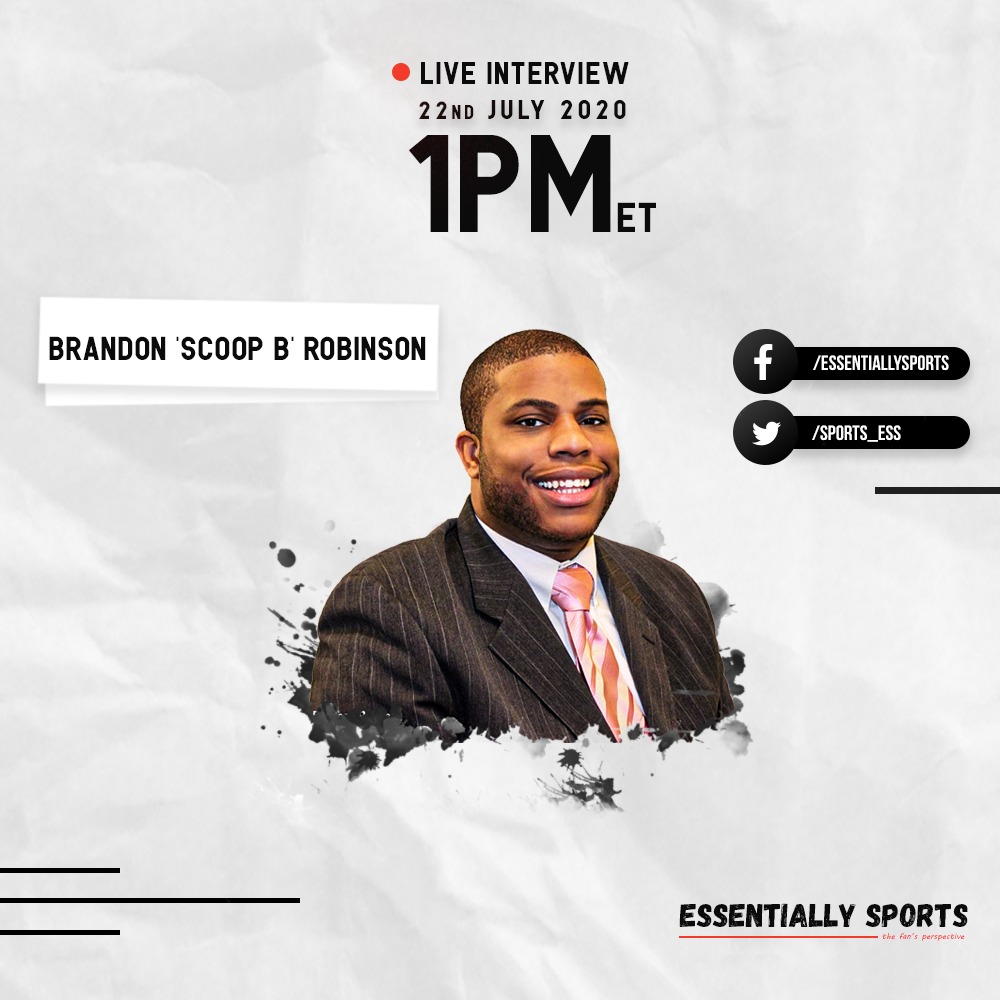 ES_sportsnews's tweet photo. Today we have @ScoopB, one of the most celebrated sports analyst and host of the famous podcast - 'Scoop B Radio' streaming in live exclusively for the fans.
Tune in at 1 PM ET and send us your questions :)
#fansawait #NBA #NBABubble #nbabubblelife #NBAisBack https://t.co/YiKXX3kJJn