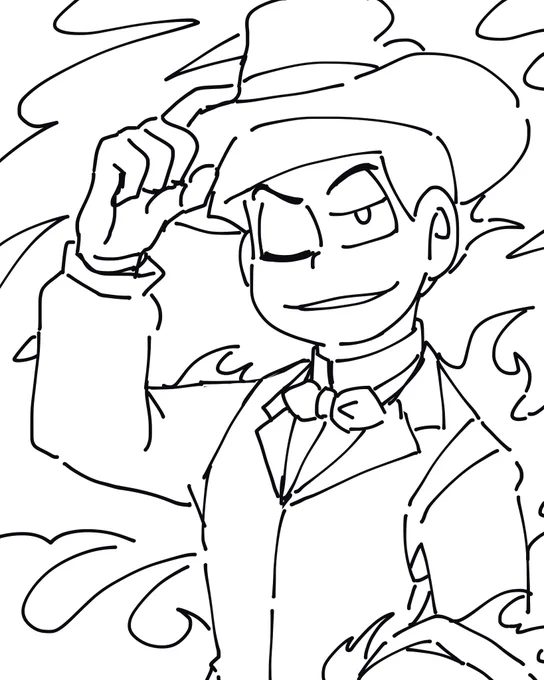 不想畫馬(ㄟ #おそ松さん #カラ松 