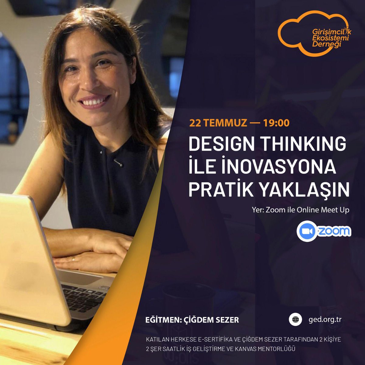 gencged's tweet photo. İnsan odaklı tasarım geliştirme aracı olan Digital Thinking ve Inovasyon hakkında konuşacağımiz etkinlikte konuğumuz Çiğdem Sezer(@muhendis_anne ) olacak . 
Kayıt :https://t.co/qaTNniuFlq

#girisim #inovasyon #digitalthinking https://t.co/4i25esQjIM