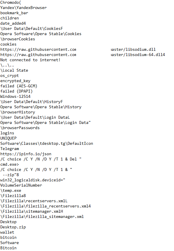 struppigel's tweet photo. This stealer downloads additional libraries from Github.
The repo contains a file with 292,964 stolen credentials.

https://t.co/6tPKFJxtif

https://t.co/kQvpgf2MQk
#stealer #github https://t.co/cuxyor65gE