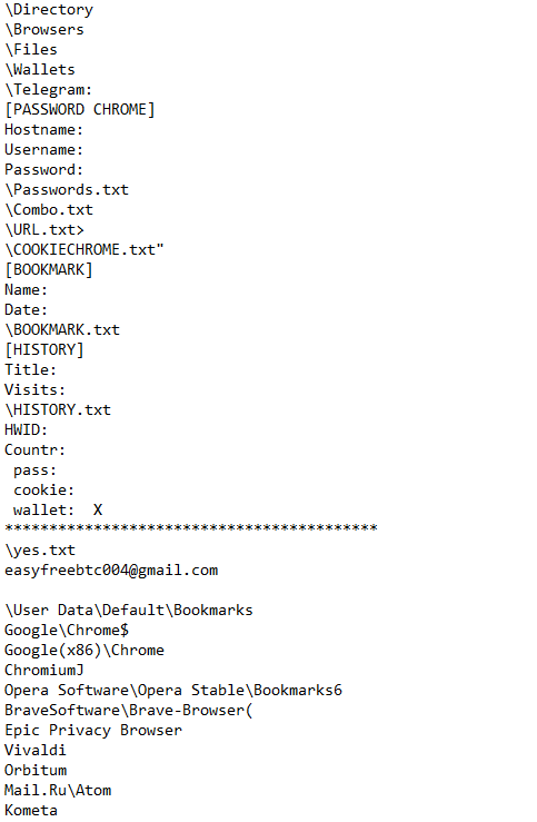 struppigel's tweet photo. This stealer downloads additional libraries from Github.
The repo contains a file with 292,964 stolen credentials.

https://t.co/6tPKFJxtif

https://t.co/kQvpgf2MQk
#stealer #github https://t.co/cuxyor65gE