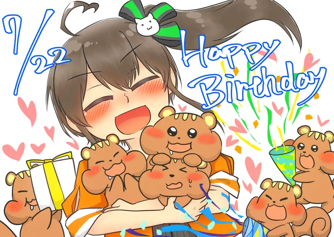 #祭絵 
まつりちゃん誕生日
おめでとおおおおおおお!!!!! 