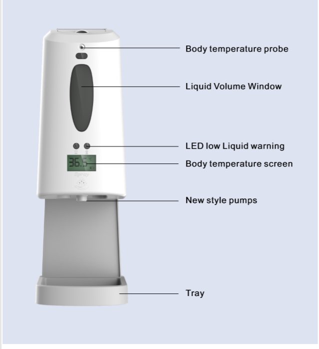 🆕Auto soap dispenser
🔥Body tempearture;
🔥Non-contact sterilize; 
🔥Hole -free installation; 
🔥High endurance and low performance
🔥Good price
@EKAAhealth
📮lyla@ekaa.net