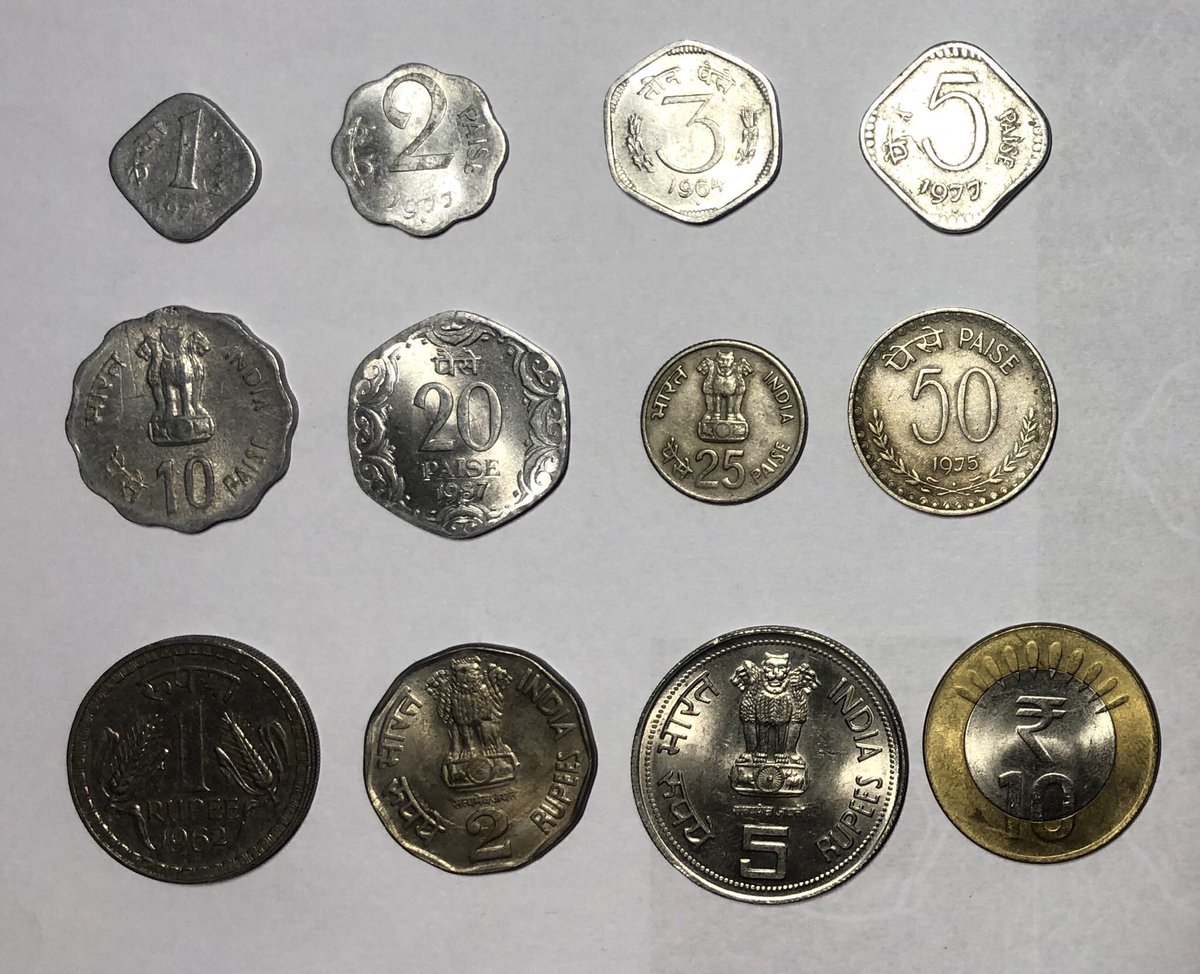 #coincollection has been my hobby & been collecting coins for overlast 30+yrs,whenever coins comes to my hands very first check i do, is it in my collection? If not it goes straight out of circulation into my collection 😃