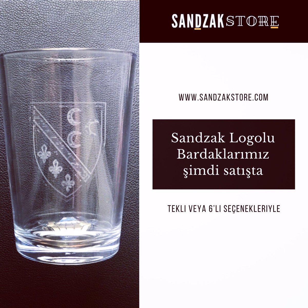 Sandzak Logolu bardaklarımız satışta. sandzakstore.com