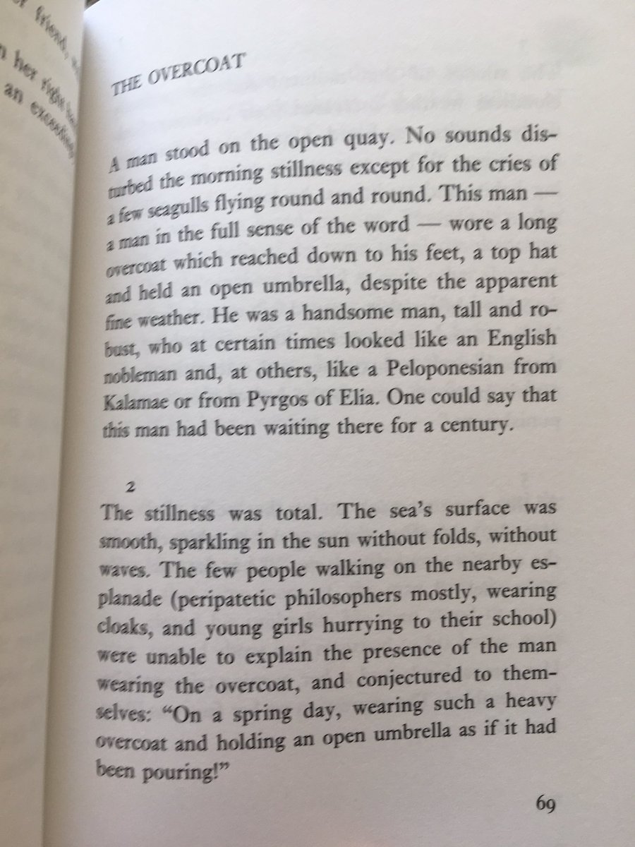 I was reminded of this one by  @physis93. Andrea Embiricos wrote surrealist fiction rooted in Greek mythology. His work is deceptively light and airy; look closer and you will find a challenge to the seemingly immutable rules that govern our existence.