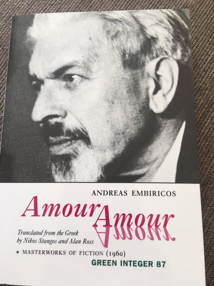 I was reminded of this one by  @physis93. Andrea Embiricos wrote surrealist fiction rooted in Greek mythology. His work is deceptively light and airy; look closer and you will find a challenge to the seemingly immutable rules that govern our existence.