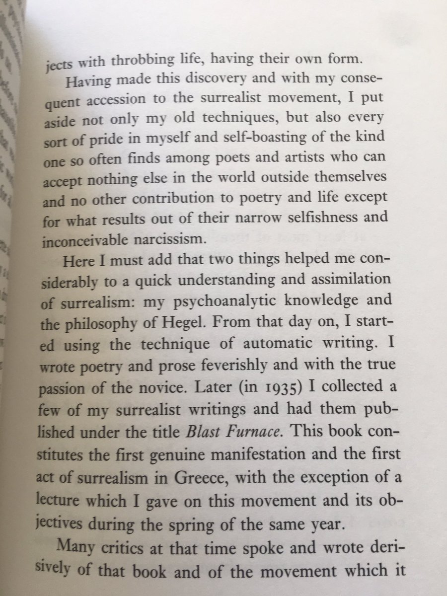 I was reminded of this one by  @physis93. Andrea Embiricos wrote surrealist fiction rooted in Greek mythology. His work is deceptively light and airy; look closer and you will find a challenge to the seemingly immutable rules that govern our existence.