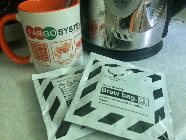 FargoSystems's tweet photo. This week our @FargoSystems #TeamB is being fuelled by @PaddyandScotts ☕️ #BrewBag👍
#TOPS #Team #Awake https://t.co/YTjNgFf3cz