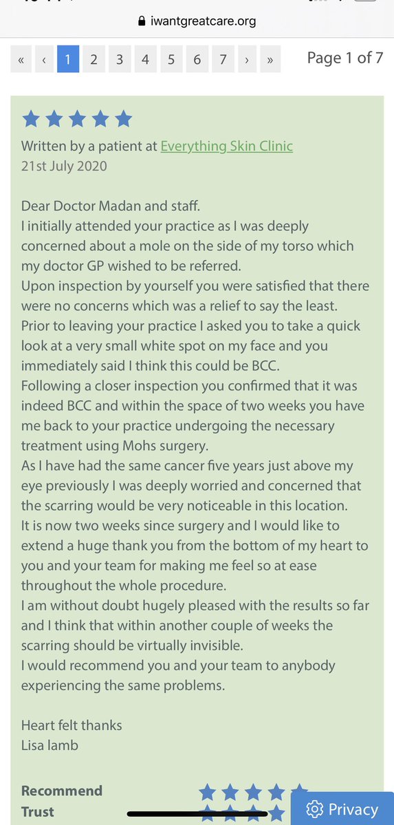 Always grateful for very kind reviews from our patients <a href="/everything_skin/">Everything Skin Clinic</a>