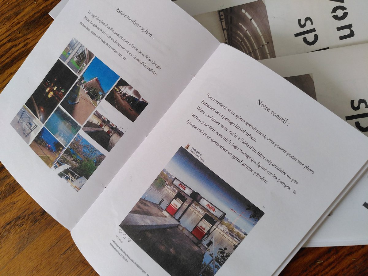 nestoraphaelle's tweet photo. Le zine Lyon Spleen est imprimé !
C'est un anti guide touristique lyonnais : une liste d'endroits pour spleener tranquille, basée sur des avis Google, des anecdotes d'urbanisme et ma passion pour les endroits bof https://t.co/F4JRj3lDJU