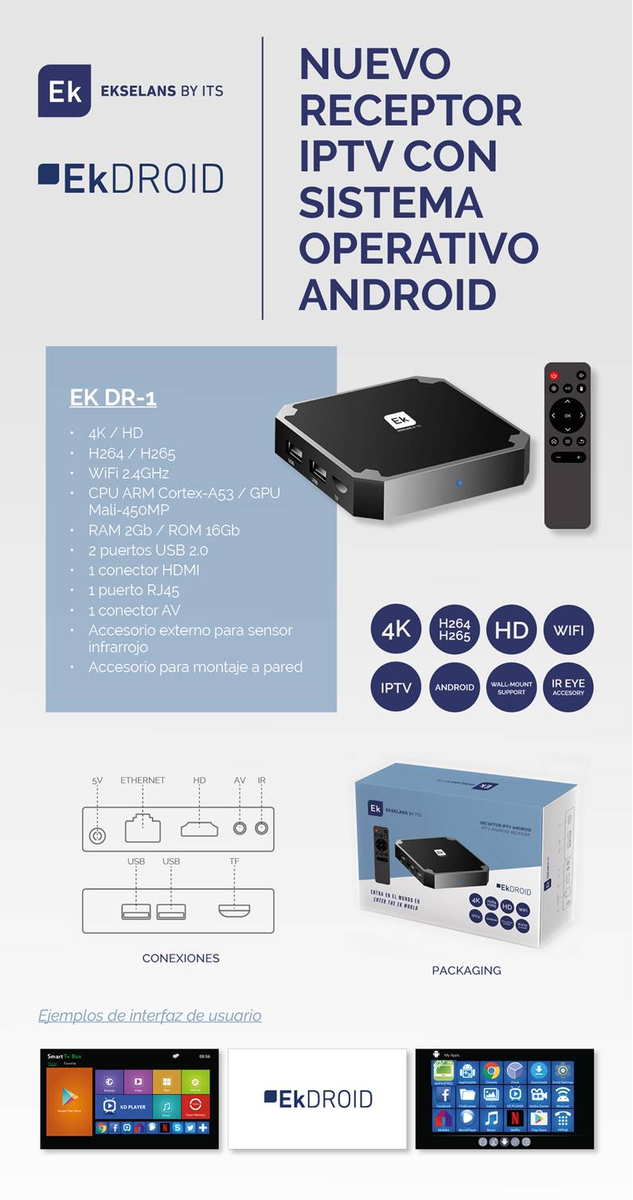AntelecSL's tweet photo. ✴✴✴ Nuevo receptor Smart TV de  EK ✴✴✴ - https://t.co/0gLzBr2Q4M https://t.co/jkCNqx8ydd
