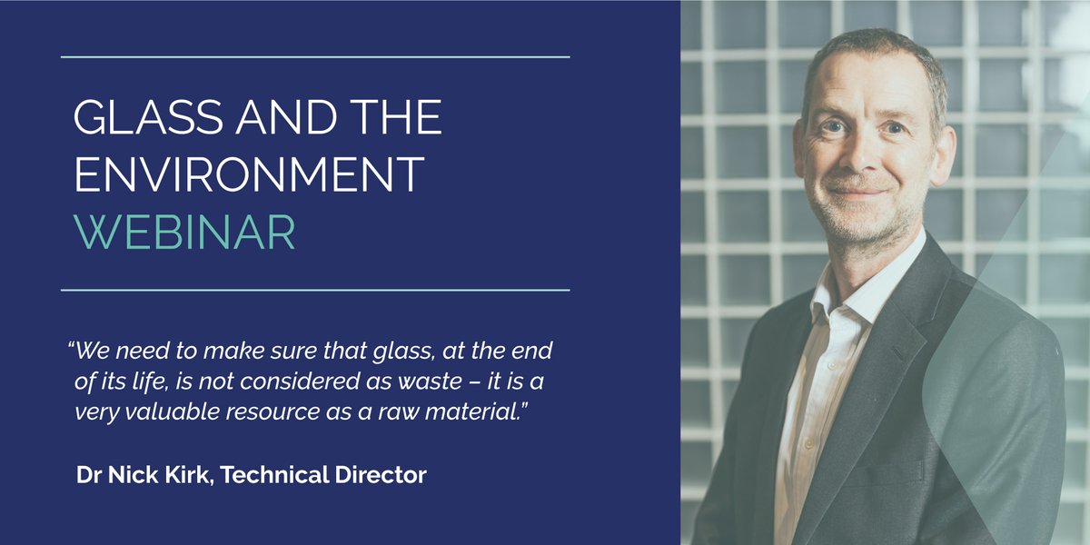 Did you miss our recent Glass and the environment webinar? Our Technical Director, Dr Nick Kirk taught us all about the recyclability, and environmental benefits of glass.

You can get instant access to the replay by signing up to our newsletter – bit.ly/38zi6Sl