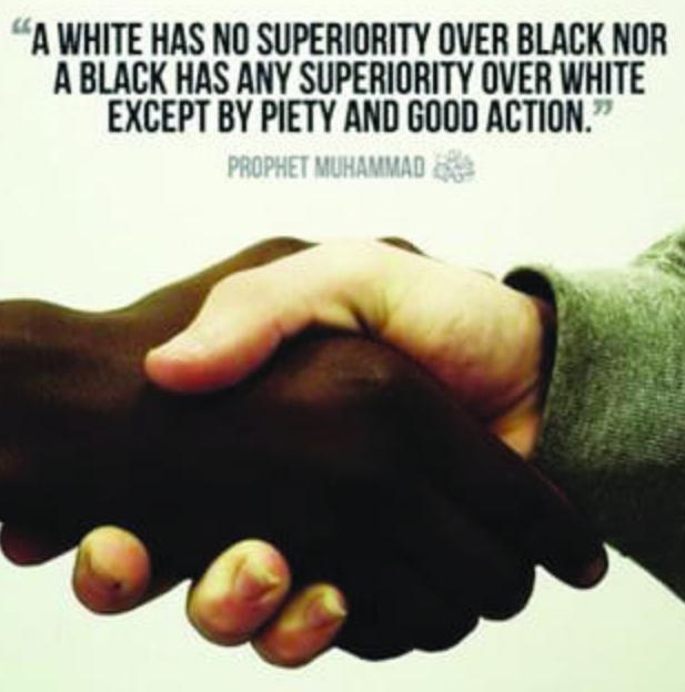 Muhammad(Pbuh) on equality, "All humanity is from Adam(AS)$ He is from clay. No Arab is superior over a non-Arab, nor a white over black(or viceversa) except through piety."(4/n)  #BlackLivesMatter   #LastSermon #MuhammadBestOfCharacter