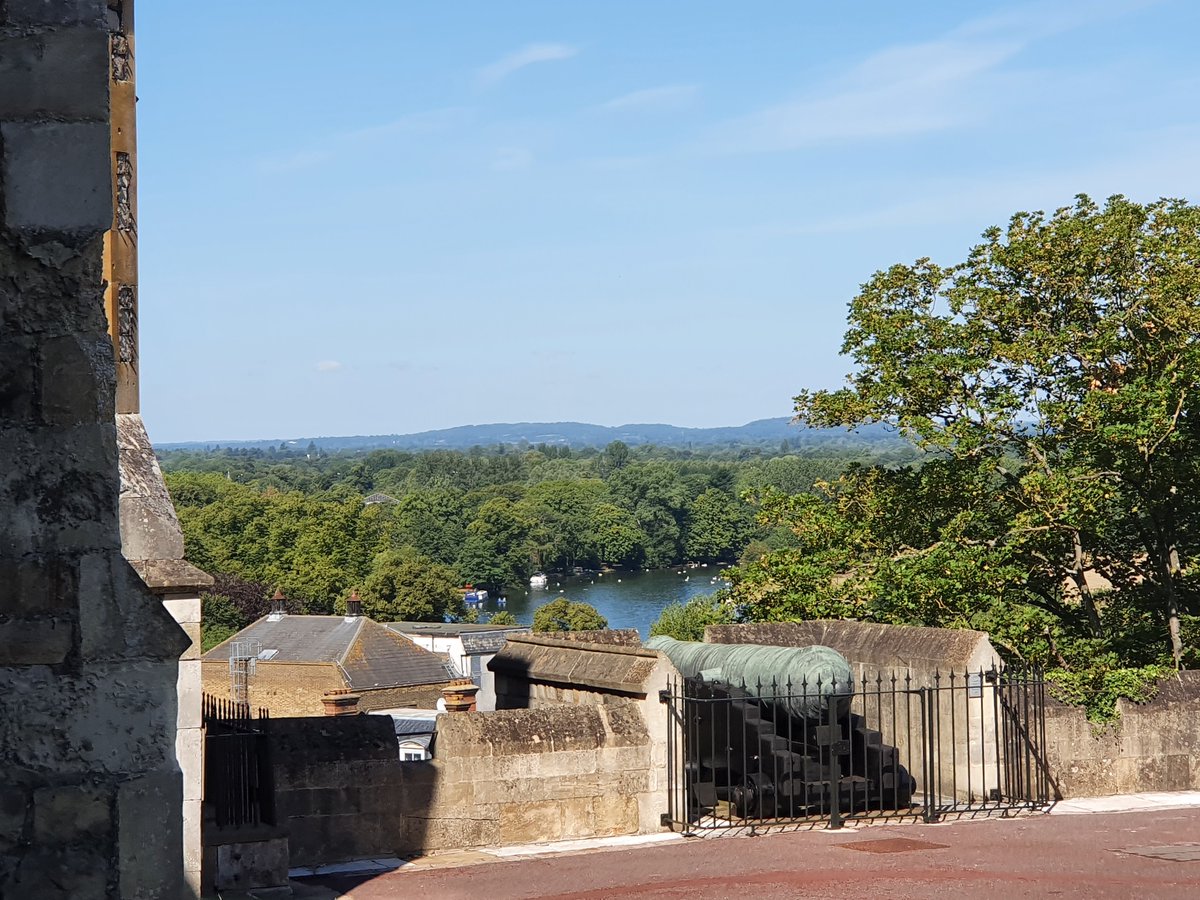 Lovely views out over the Thames, the Hundred Steps and out towards Eton Chapel