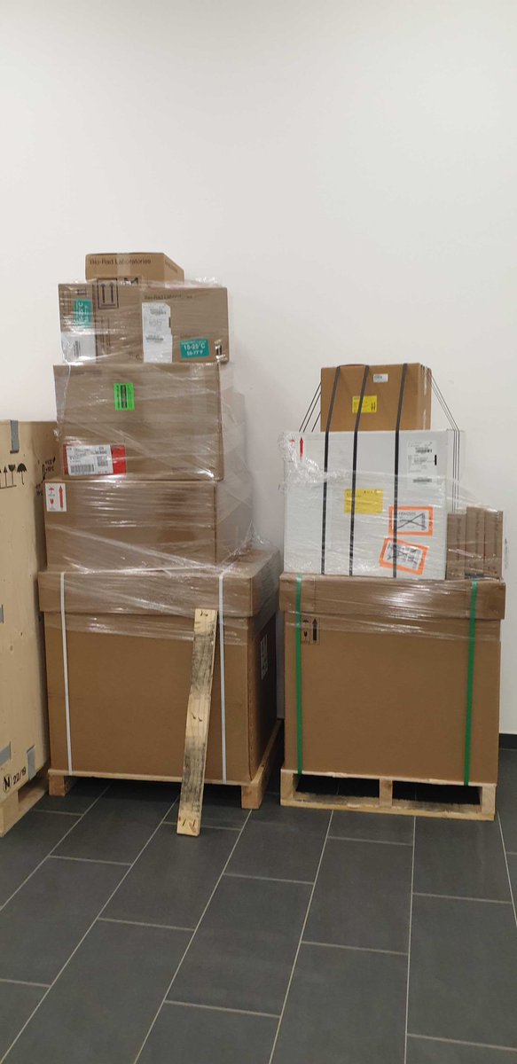 HoeferLab's tweet photo. Christmas came early this year! Our new FPLC and ChemiDoc arrived today! #fullforceforward #epitranscriptomics @BioRad https://t.co/uwVRksXWN7