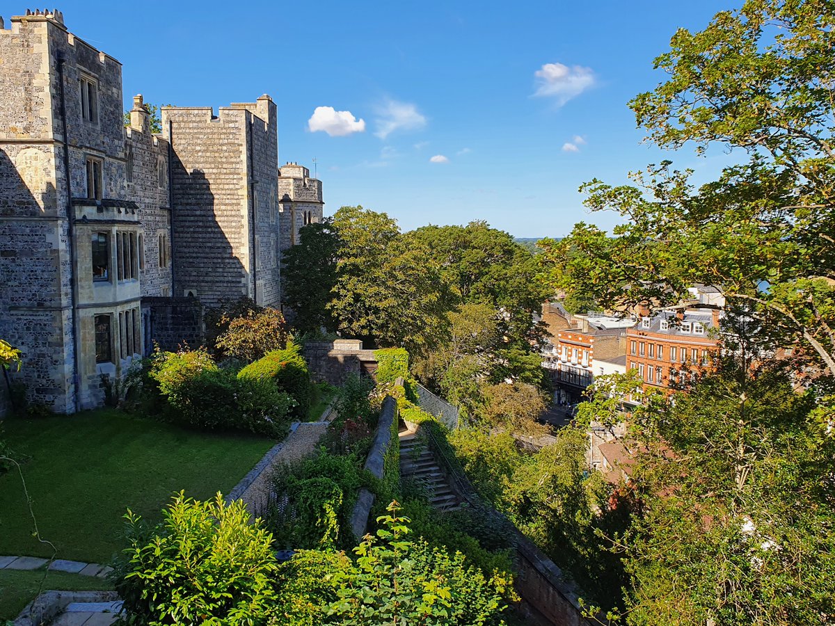Lovely views out over the Thames, the Hundred Steps and out towards Eton Chapel