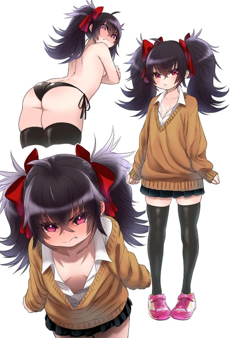 常怒ノーブラデカ尻ロリJK 