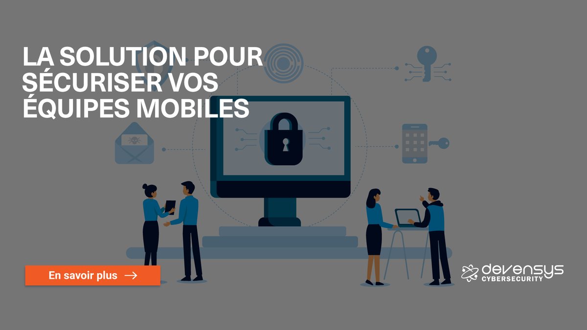 Devensys_fr's tweet photo. Vous êtes directeur, manager... ? La question du #télétravail est devenue un enjeu pour votre organisation et vous souhaitez savoir comment #sécuriser vos équipes en télétravail ? Nous avons la solution la plus adaptée à votre besoin. ⤵️
https://t.co/Z07GzxLoHZ
#Devensys https://t.co/kYvjsKa9x8