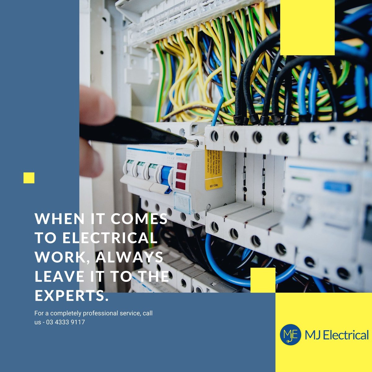 MJElectrician's tweet photo. 🛠️ DIY projects have become increasingly popular in Australian homes, especially during these times with several lock-downs and restrictions. 

⚠️ However, when it comes to electrical work, ALWAYS leave it to the experts. 

For a professional service, call us - 03 4333 9117 https://t.co/WSJBbqRrGA