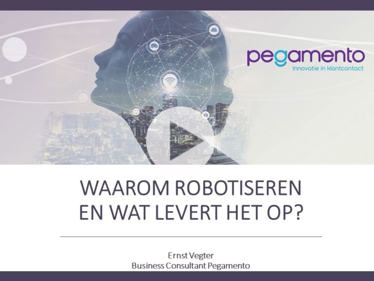PegamentoNL's tweet image. Waarom #robotiseren? Een robot implementeer je alleen daar waar het toegevoegde waarde heeft. Geen ingrijpende veranderingen dus, maar wel tal van voordelen! Daarover meer in deze video: pegamento.nl/kennis/academy…
