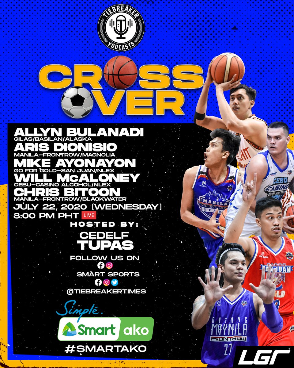These five young guns are literally making a crossover from the #ChooksMPBL to the #PBA2020.

Tonight at 8 PM, they share their journey in a very special episode of the CPT Crossover Podcast

#SmartAko #ChooksMPBL #PBA2020