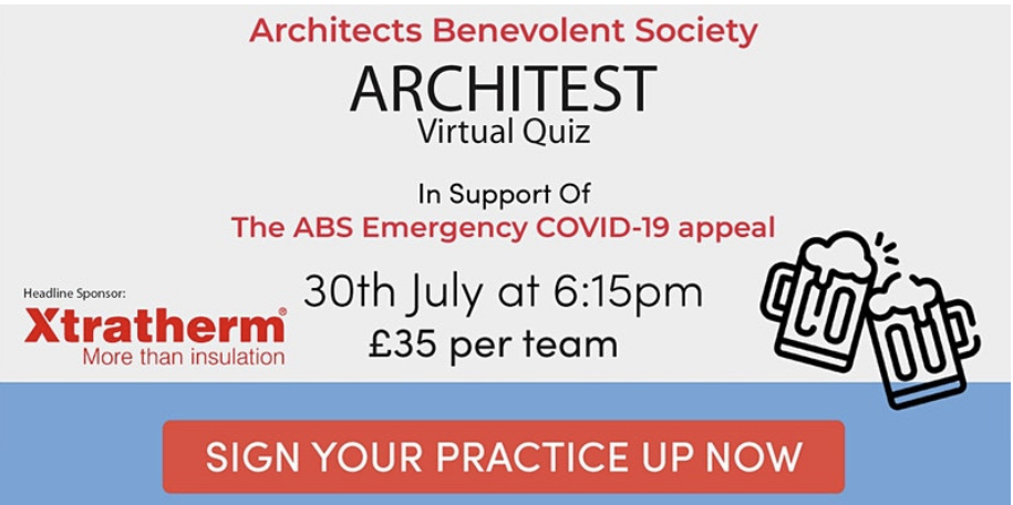amarchitect_'s tweet photo. @RIASmembership Architects, please enter a team for the @ArchBenSoc #Architest quiz on 30th July to help raise funds for the Emergency Covid-19 Appeal & raise awareness of ABS support for our profession @TomShore_ABS @MarkThomas_ABS #NeverMoreNeeded https://t.co/v6zeUbsFw6 https://t.co/lgFdUeplGC