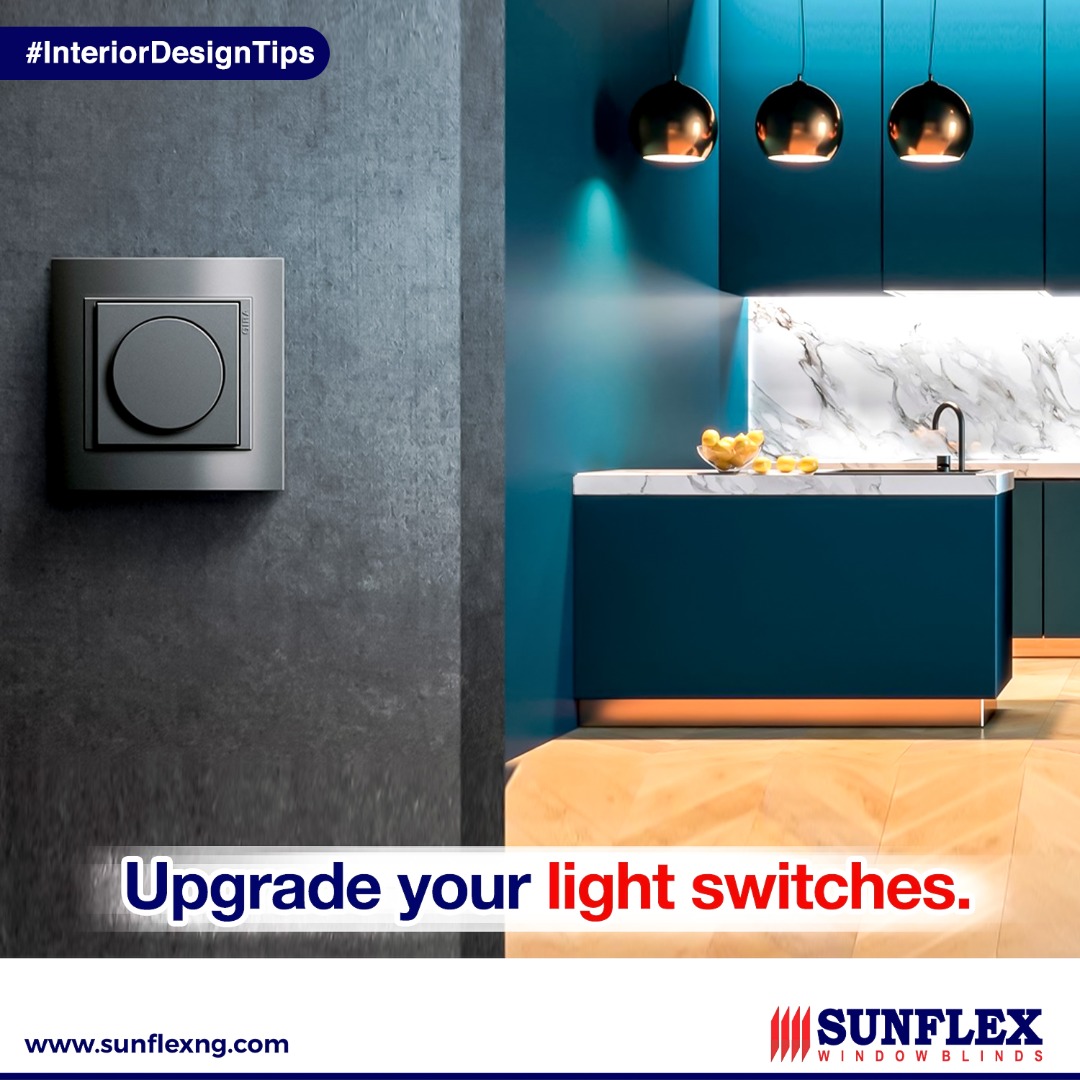 SunflexBlindsNG's tweet photo. Update your light switches! Elegant controls add a spectacular element to an older home or character to a new one. They also get visitors' attention.😊

#interiordesign #design #interior #homedecor #architecture #home #interiors #decor #homedesign #interiordesigner #furniture https://t.co/3c8dhuxjg7