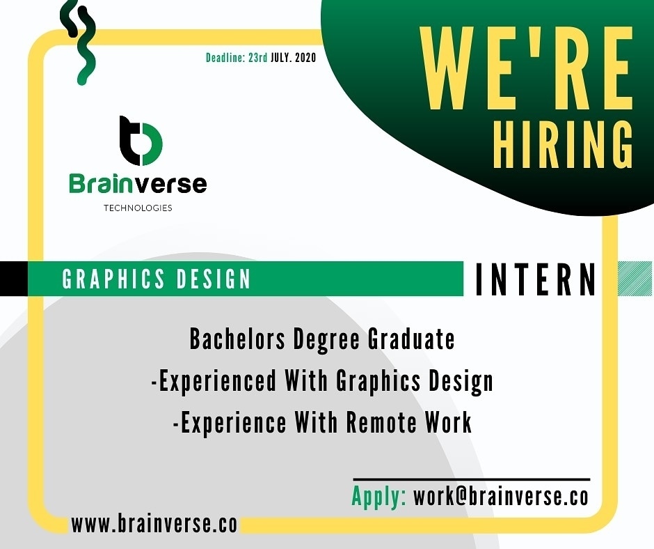 CrystalNoticeb1's tweet photo. Brainverse: Graphics Designer - Intern vacancy
https://t.co/d7zVOdWjC2
#graphicsdesigner #internship #intern #techcareers #vacancy #brainverse https://t.co/w1c3aWGYrS