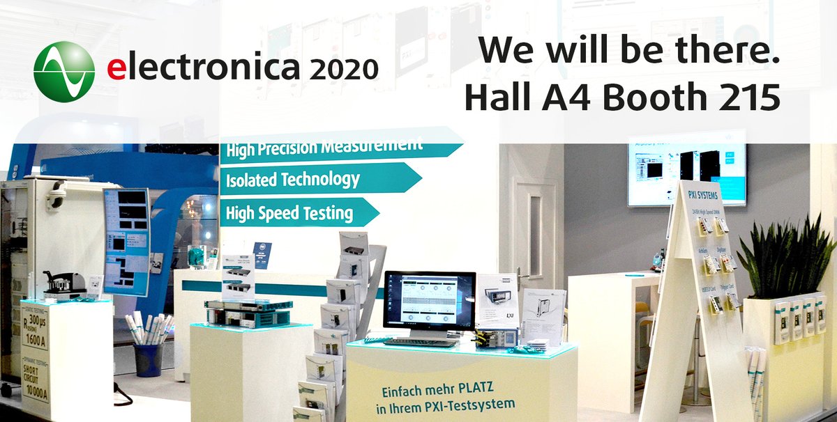 VXInstruments's tweet photo. #Electronica 2020 will likely take place! With an elaborate hygiene concept we can showcase our new #pxi products this year for the first time. https://t.co/n5ydVH5AAA