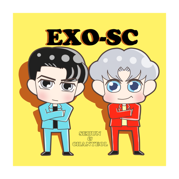 「#어메이징듀오_세훈찬열_데뷔_1주년
#1YearWithEXOSC
#Wha」|🍚さがる🍚のイラスト