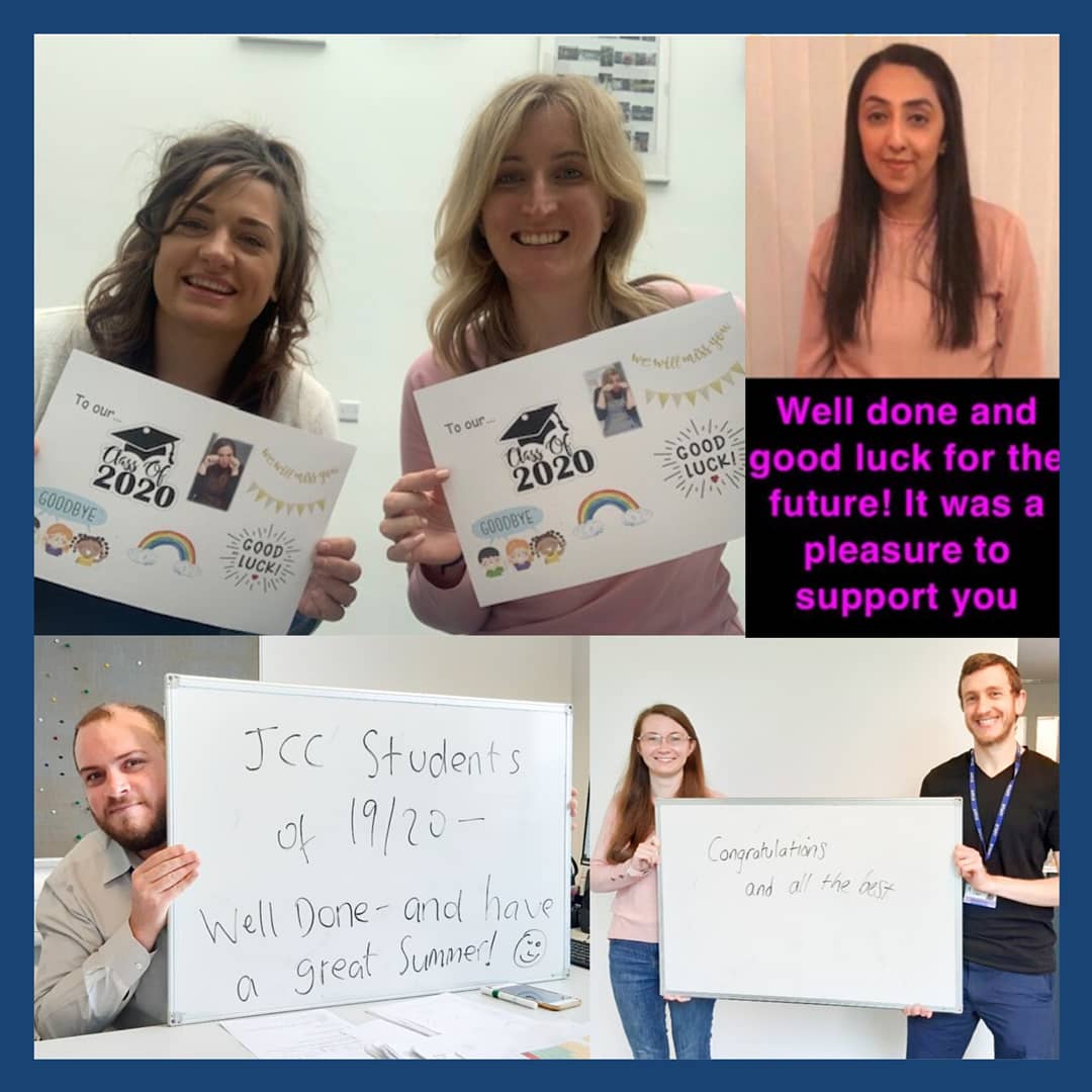 JCSFCollege's tweet photo. Some final staff farewell messages to end the academic year and to congratulate our Class of 2020! We look forward to seeing you again as alumni at the reunion event - remember to sign up today!
 👉https://t.co/0TncTBbtNi
#JCSFC #CLASSOF2020 #CONGRATULATIONS #ALUMNI https://t.co/wlxTU4l5tC