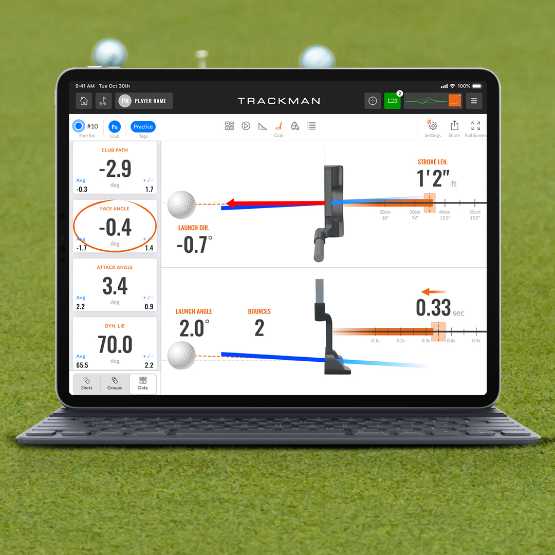 TrackmanGolf's tweet photo. Validate your feel:
Understand every putting stroke and get actionable data on club delivery, ball launch and speed control – without using markers.  

TrackMan Performance Putting comes with your TrackMan 4 – no extra charge.

#TrackManPerformancePutting #UnleashYourPotential https://t.co/HOAN1frhRX