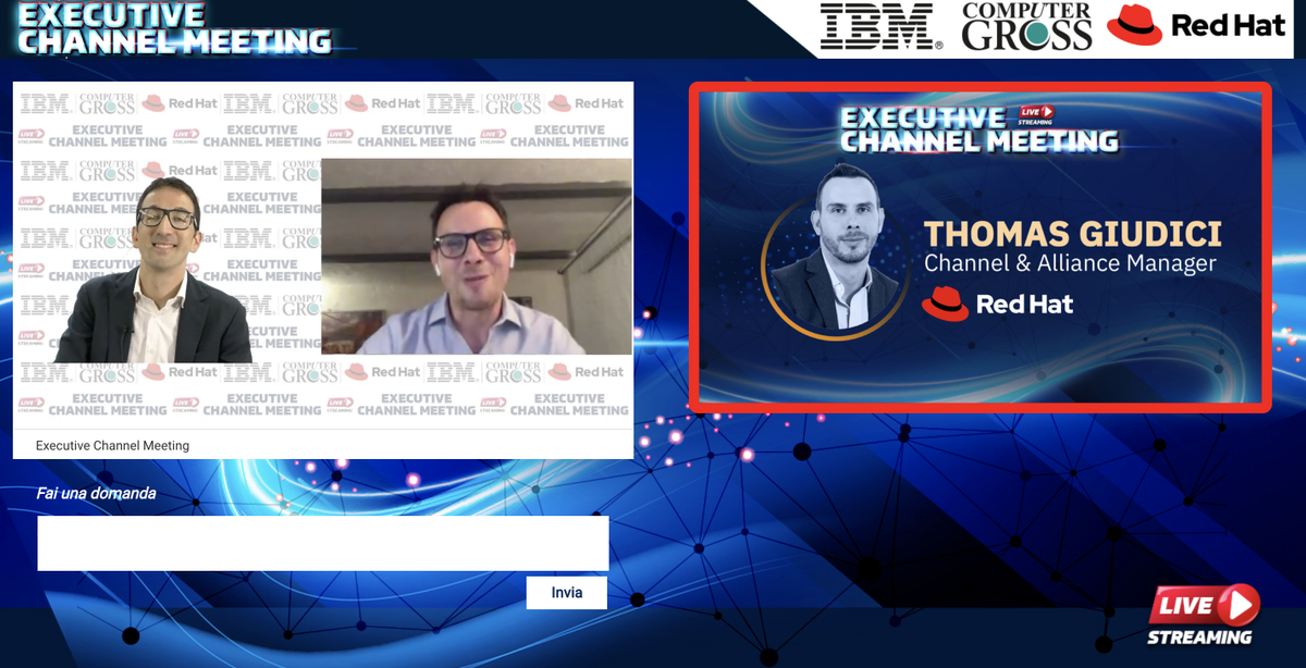 Red Hat Italy (@redhatitaly) on Twitter photo Inizia l'avventura di <a href="/ThomasGiudici/">Thomas Giudici</a> in Red Hat come Channel & Alliance Manager per l'Italia. Interviene ora durante l'#ExecutiveChannelMeeting. Benvenuto Thomas! Inizia l'avventura di <a href="/ThomasGiudici/">Thomas Giudici</a> in Red Hat come Channel & Alliance Manager per l'Italia. Interviene ora durante l'#ExecutiveChannelMeeting. Benvenuto Thomas!