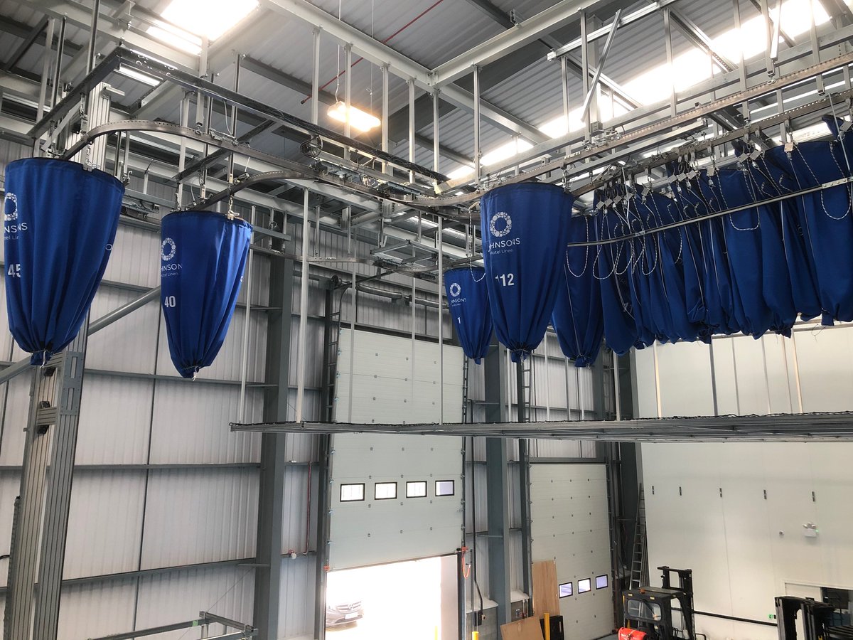 Another successful installation project, this time in Leeds. The soiled sorting and storage areas are looking very impressive! #monorail #laundryequipment #laundryservice #laundry
