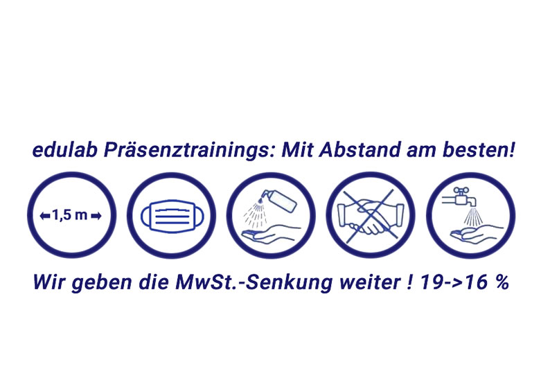 edulabde's tweet photo. edulab Präsenz-#Seminare - mit Abstand am besten. Und mit MwSt.-Senkung &amp; Sonder-#Angebot auch günstiger. https://t.co/Flh3CAoDV6 #sommer #training #corona #safe https://t.co/9Ih9nASvpd