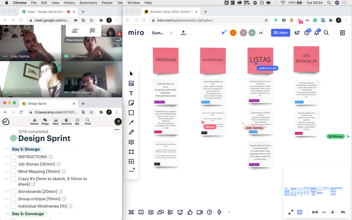 wearefiniam's tweet image. This year we are helping out with @subvisual @AuroraDigitalH1 @OndaStudioCo #SummerCamp! Look at them on a #RemoteDesignSprint 😁